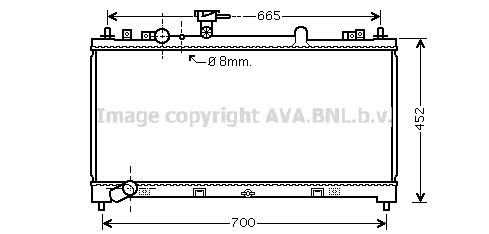 AVA QUALITY COOLING Радиатор, охлаждение двигателя MZ2218